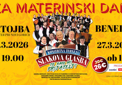 KONCERT SLAKOVE GLASBE ZA MATERINSKI DAN